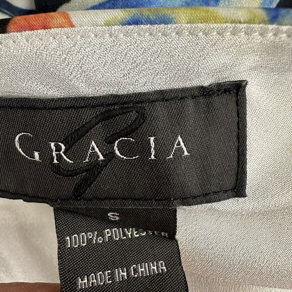 g by garcia sleeveless Pleated Floral A-line Party dress Size S - Picture 6 of 7